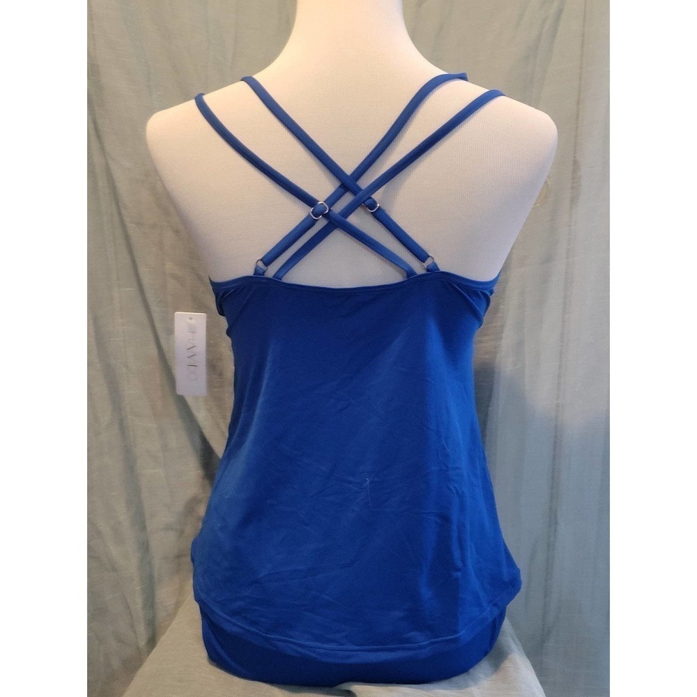 NWT 2 piece Swim suit Tankini size large, blue - Picture 2 of 5